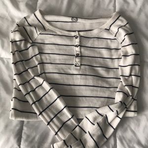 Long sleeved waffle shirt